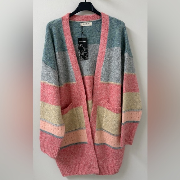 Colorblock Cardigan -OS - Picture 4 of 7